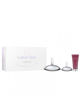 Cofre Calvin Klein EUPHORIA Woman edp 100 ml+Body Lotion 100ml+Mini edp 30ml